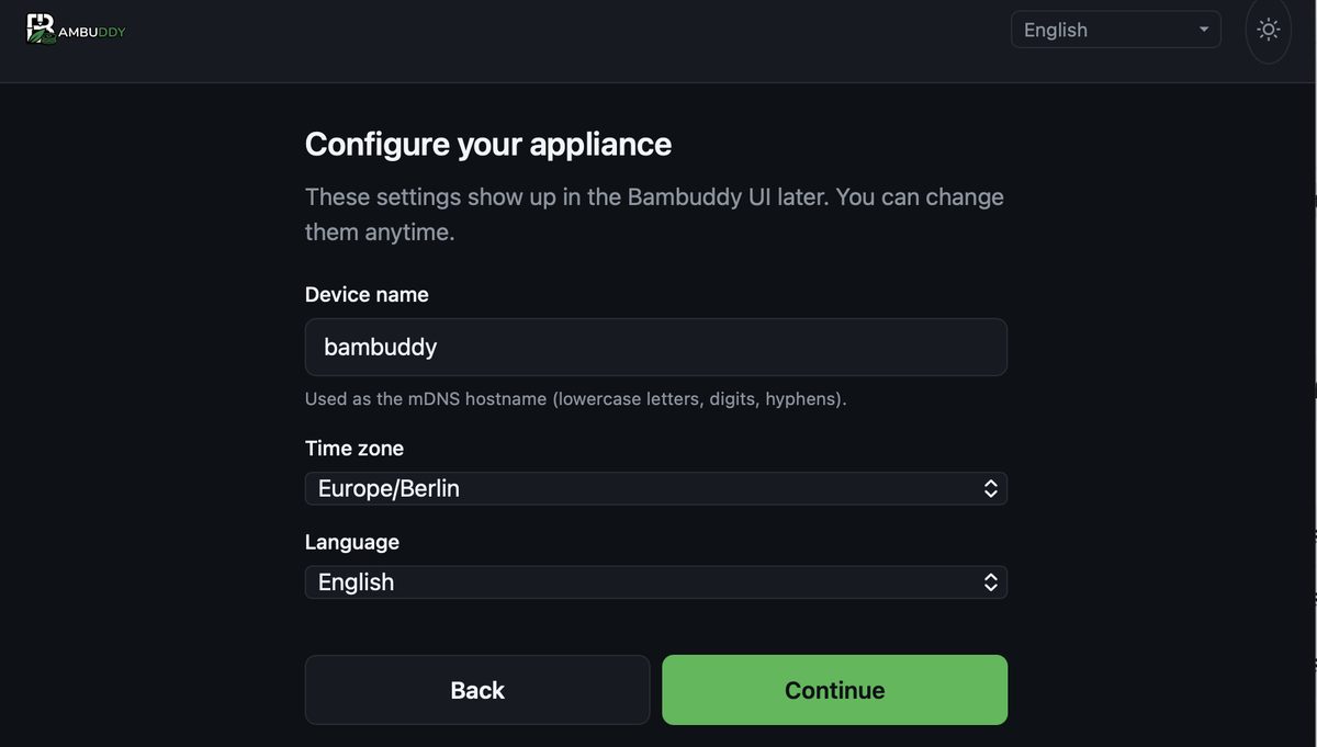 Configure your appliance